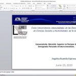 Educación Superior en tiempos de emergencia