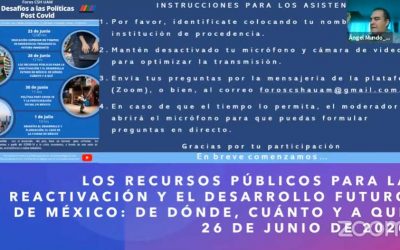 Los recursos públicos para la reactivación y el futuro de México