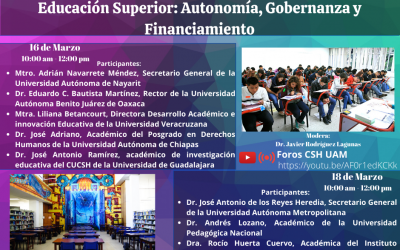 Educación Superior: Autonomía, Gobernanza y Financiamiento en las Universidades Públicas Mexicanas