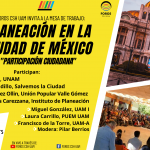 Planeación en la Ciudad de méxico. mesa «participación ciudadana»